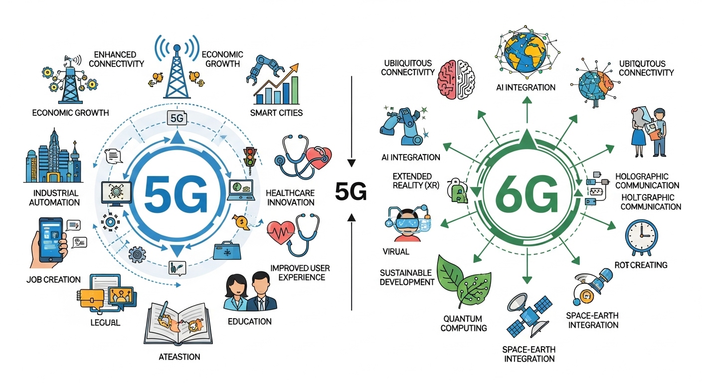 Dampak Sosial-Ekonomi 5G dan 6G terhadap Dunia Digital